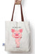 Ms Skinny Piggy tote bag - Pimmonster