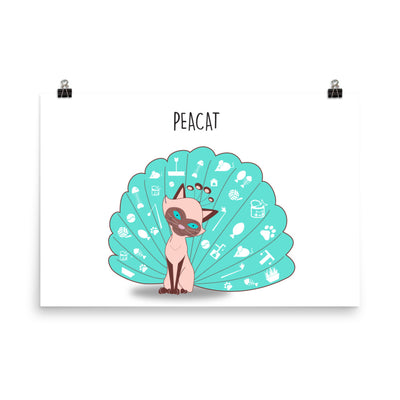 Peacat Monster Poster - Pimmonster