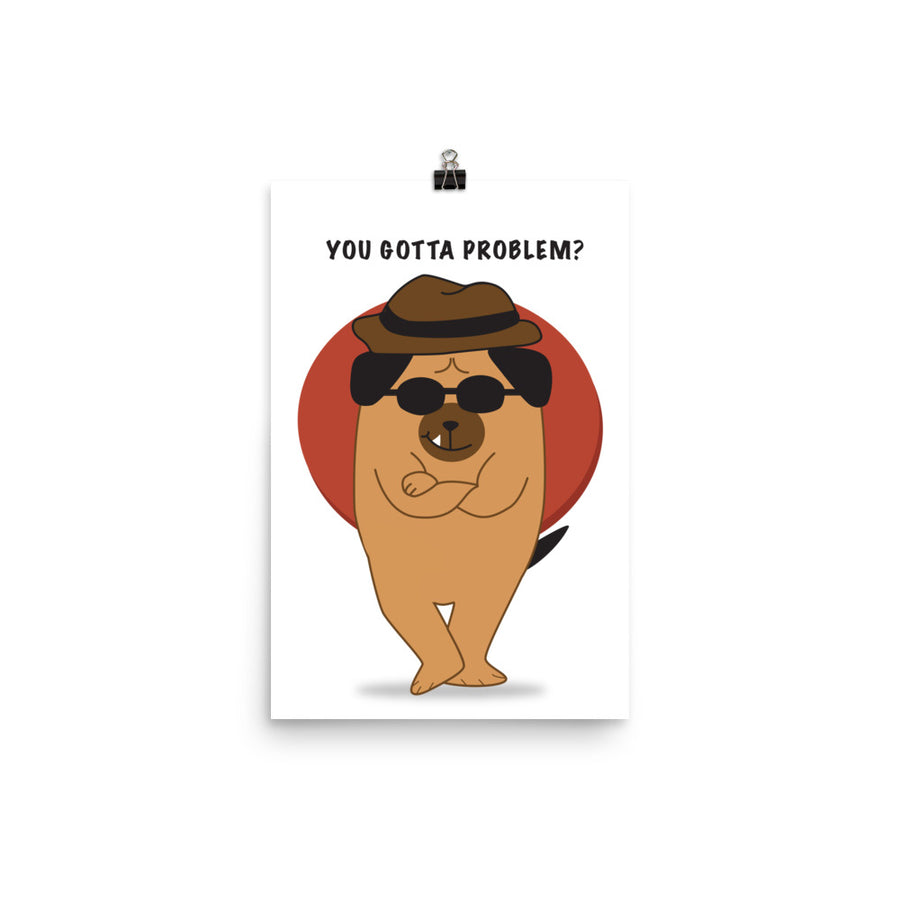 The Mafia Dog Poster - Pimmonster