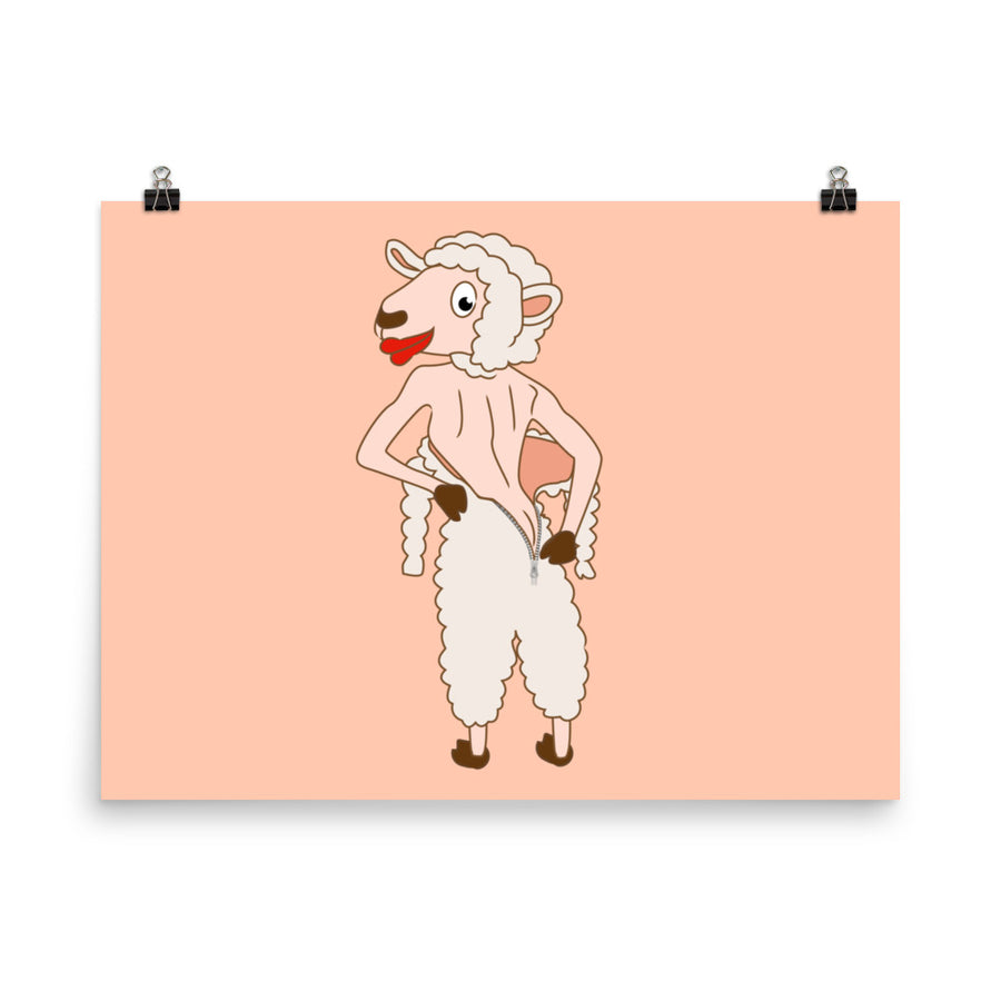 Ms Naked Sheep Poster - Pimmonster